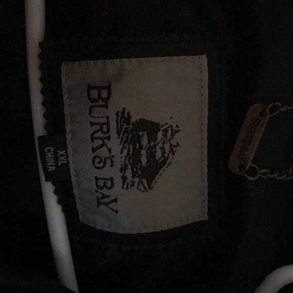 Men’s black leather jacket - Picture 2 of 2